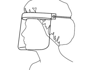 Halyard Face Shield, 3/4 Length - Image 4