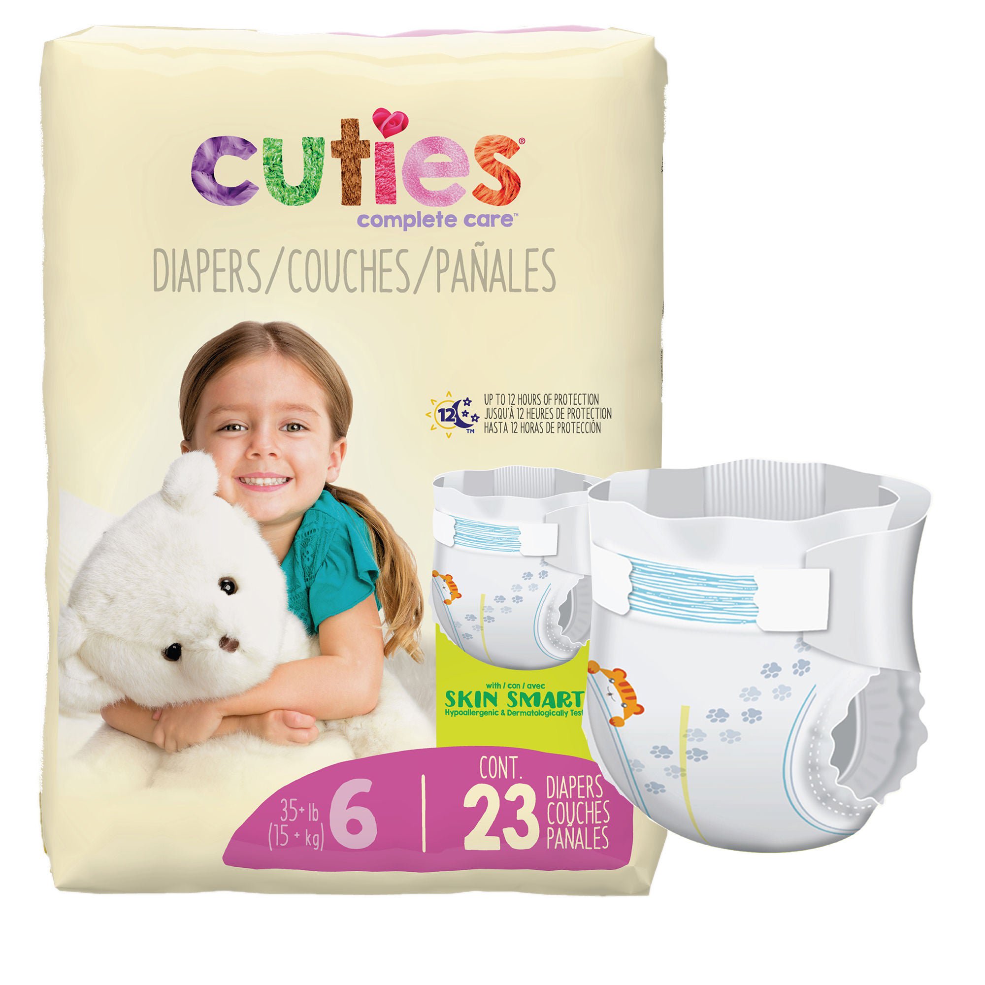 Cuties? Complete Care Diapers, Size 6