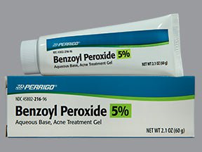 Perrigo? 5% Benzoyl Peroxide Acne Treatment Gel, 2.1-ounce Tube