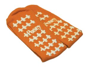 Posey? Double Tread Fall Prevention Socks, Orange, One Size Fits Most - Image 2