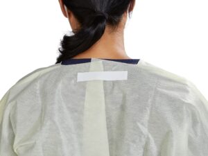 McKesson AAMI Level 2 Isolation Gown, Tape Tab Neck Style, One Size Fits Most - Image 3