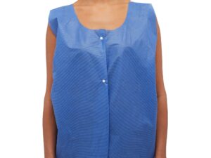 McKesson Front Opening Exam Vest, Blue - Image 1