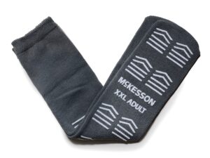 McKesson Slipper Socks, Single Tread, 2X-Large, Gray - Image 1