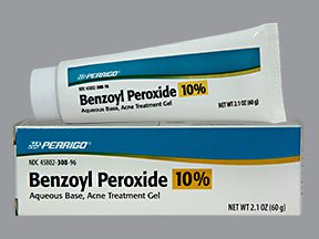 Perrigo? 10% Benzoyl Peroxide Acne Treatment Gel, 2.1-ounce Tube