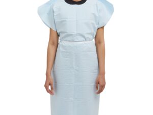 Graham Medical Patient Exam Gown, Medium/Large, Blue - Image 1