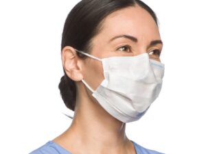 Halyard Procedure Mask, Pleated, One Size Fits Most, Yellow - Image 2
