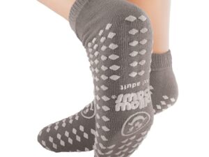 Pillow Paws? Slipper Socks Double Print, 2X-Large, Gray - Image 1