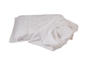 Beck's Classic Terry Adult Bib, White - Image 1