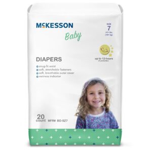 McKesson Baby Diaper, Size 7 for Children weighing 41+ lbs. - Image 1