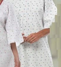 Reusable Patient Exam Gown, Medium / Large, Light Blue - Image 1