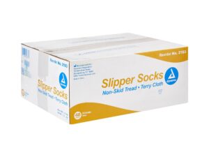 dynarex? Single Tread Slipper Socks, Extra Large, Beige - Image 3