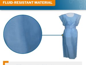 McKesson SMS Fluid Resistant Exam Gown, One Size Fits Most - Image 2