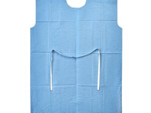 Graham Medical Patient Exam Gown, Medium/Large, Blue - Image 1