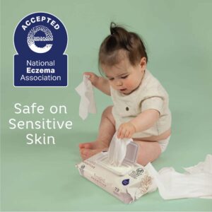 Earth & Eden Sensitive? Baby Wipes, 6.7 x 7.7 Inch, 72 per Pack - Image 3
