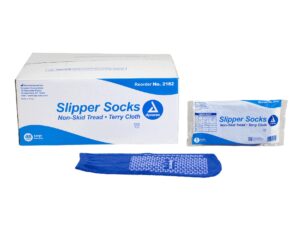 dynarex? Single Tread Slipper Socks, Large, Blue - Image 4