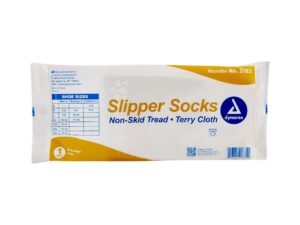 dynarex? Single Tread Slipper Socks, Extra Large, Beige - Image 2