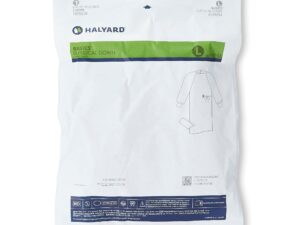 Halyard Basics Nonreinforced Surgical Gown with Towel, Large, Blue - Image 3
