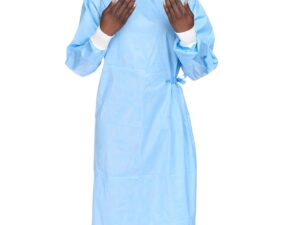 Halyard Basics Nonreinforced Surgical Gown with Towel, Large, Blue - Image 1