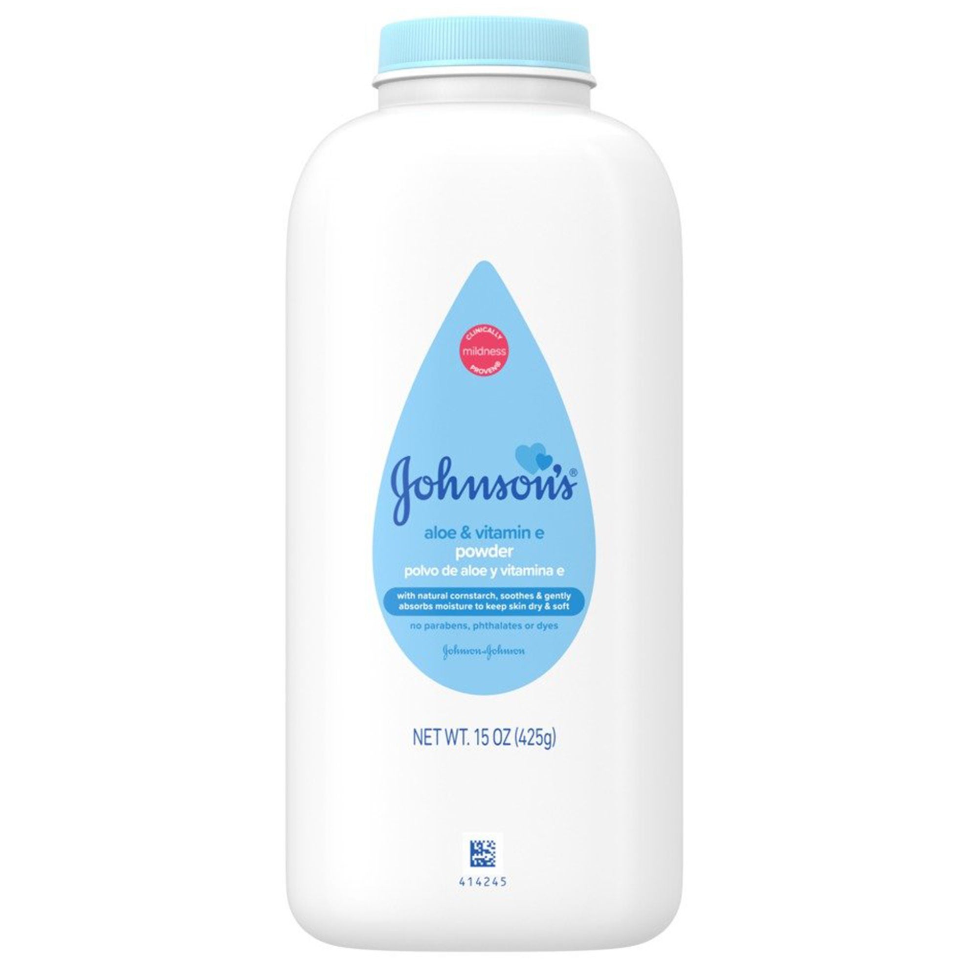 Johnson's? Aloe and Vitamin E Baby Powder, Fresh Scent, 15 oz.
