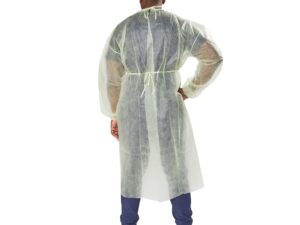 McKesson Nonrated Isolation Gowns, Yellow, One Size Fits Most - Image 2