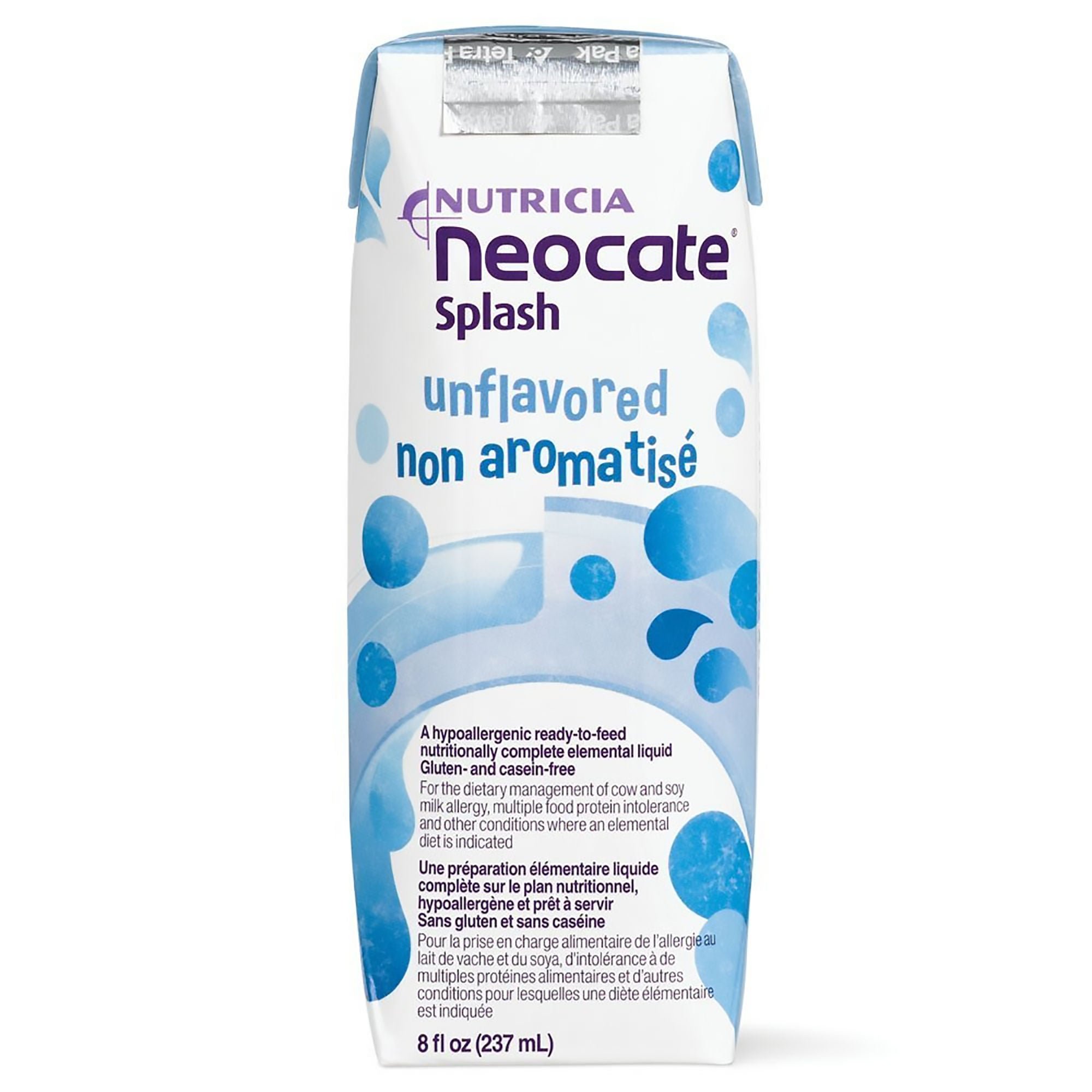 Neocate? Splash Hypoallergenic Ready-to-Feed Elemental Liquid, 8-ounce carton