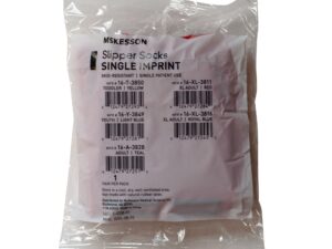 McKesson Slipper Socks, Double Tread, Extra Large, Red - Image 2