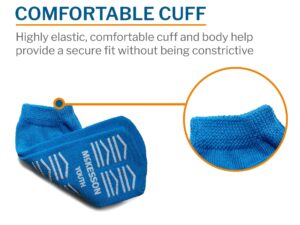 McKesson Slipper Socks, Single Tread, Youth Size, Light Blue - Image 5