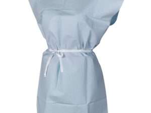 McKesson Patient Exam Gown, One Size Fits Most, Blue - Image 1