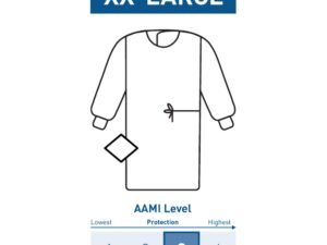 McKesson Nonreinforced Surgical Gown with Towel, 2X-Large, Blue - Image 1