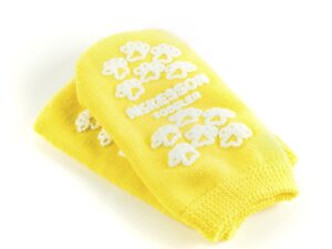 McKesson Terries? Single Tread Slipper Socks, Toddler, Pale Yellow - Image 3