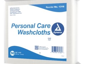 dynarex? Personal Care Washcloth, Disposable, 12 x 13 Inch - Image 1
