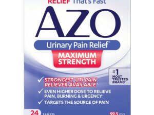 AZO? Urinary Pain Relief Tablets, Maximum Strength, 24 per Box - Image 2