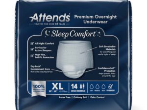 Attends? Sleep Comfort Premium Overnight Underwear, Extra Large, 58 ? 68 Inches - Image 4