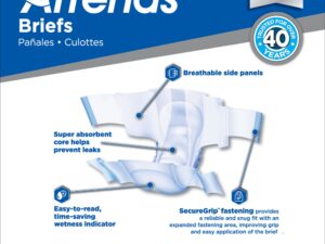 Attends? Extra Heavy Absorbency Briefs, Large - Image 8