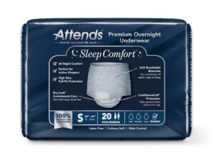 Attends? Sleep Comfort Premium Overnight Underwear, Small, 20 ? 34 Inches - Image 4