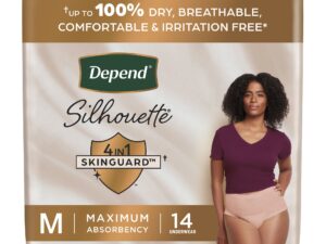 Depend? Silhouette? Maximum Absorbency Underwear, Medium - Image 1