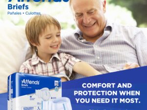 Attends? Extra Heavy Absorbency Briefs, Large - Image 9