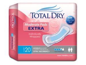 TotalDry? Moderate Extra Bladder Control Pad, 11-Inch Length - Image 1