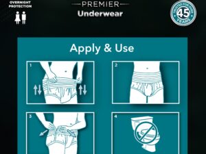 Attends? Premier Underwear, Heavy Absorbency, X-Large, 58 ? 68 Inch Waist/Hip - Image 6