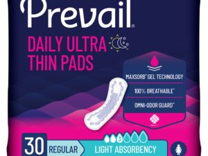 Prevail? Daily Pads Light Absorbency Bladder Control Pad, 9? Inch - Image 1