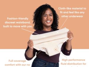 Nexwear Women's Pull-On Absorbent Underwear, Large, Tan - Image 8