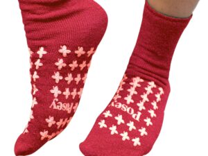 Posey? Fall Management Slipper Socks, Red, One Size Fits Most - Image 1