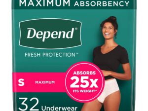 Depend? Fresh Protection? Womens Maximum Absorbency Underwear, Small - Image 1