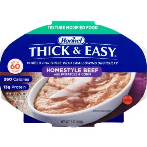 Thick & Easy® Beef with Potatoes and Corn Thickened Food, 7-ounce Tray - Image 1