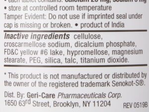 Geri-Care? Senna Plus Docusate Sodium / Sennosides Stool Softener - Image 4