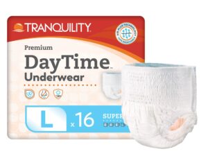 Tranquility Premium DayTime Disposable Absorbent Underwear, Large - Image 1