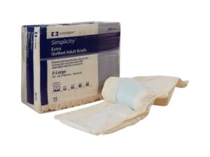 Simplicity Unisex Adult Incontinence Briefs, Moderate Absorbency, Extra Large - Image 1
