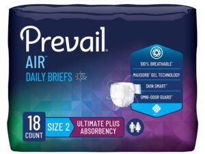 Prevail Air? Stretchable Ultimate Plus Absorbency Briefs, Size 2 - Image 1
