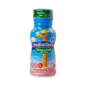 PediaSure® Grow & Gain with Fiber Strawberry Pediatric Oral Supplement, 8 oz. Bottle - Image 1