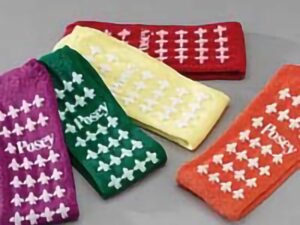 Posey? Fall Management Slipper Socks, Green, Large - Image 1